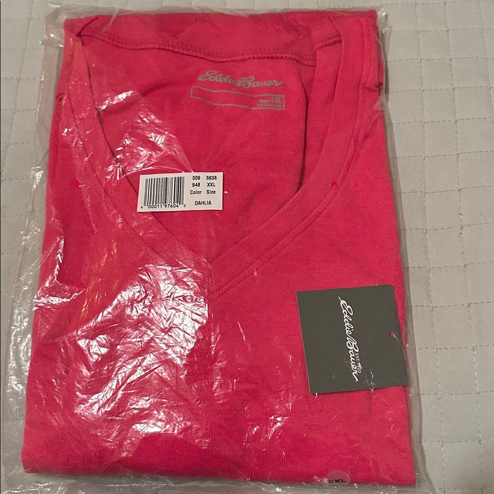 Eddie Bauer Dahlia V-Neck Top XXL